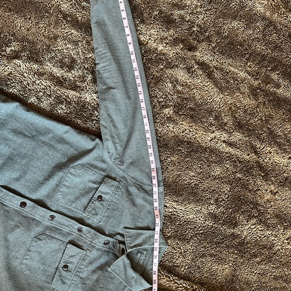 Unworn / NWOT LL Bean Men’s slim fit Chamois Shirt Medium Tall. Gray. - Picture 4 of 7